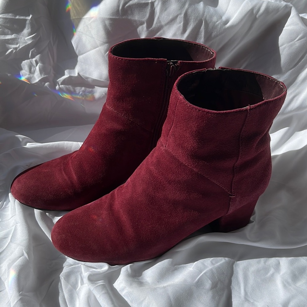 Nine West Burgundy Heeled Boots